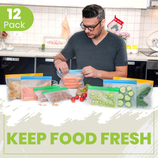 reusable zip lock bags silicone